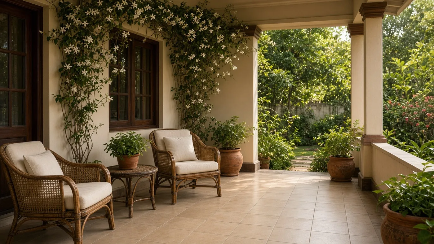 Indian veranda sit-out