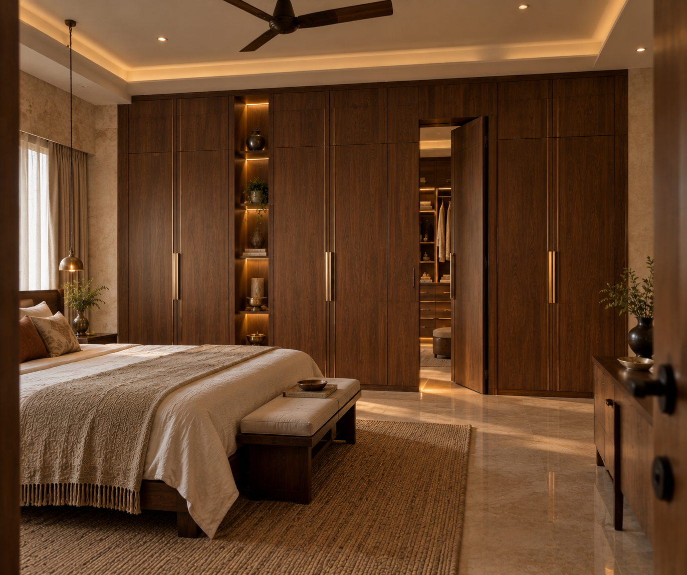 Custom fitted wardrobe